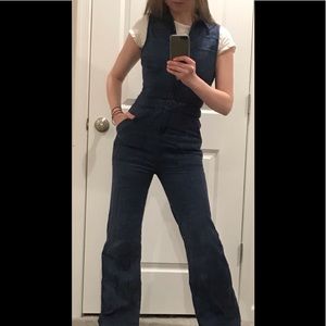 Free people jeans jumpsuit